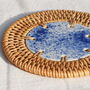 Handmade Ceramic And Rattan Coaster, thumbnail 8 of 11