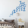 Sleeping Zzz's Wall Sticker Bedroom Boy Girls Bed Room, thumbnail 1 of 2