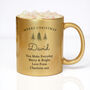 Personalised Christmas Tree Gold Glitter Mug, thumbnail 3 of 5
