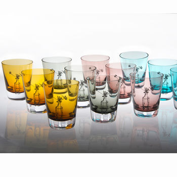 Handmade Coloured Crystal Glasses, 5 of 12