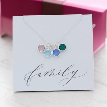 Family Birthstone Charm Pendant, 3 of 10