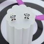 Panda Enamel Stud Earrings, thumbnail 1 of 2