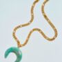 Amazonite Crescent Necklace, thumbnail 1 of 4