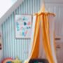 Circus Stripe Canopy Play Tent, thumbnail 1 of 10