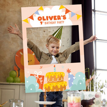 Kids Birthday Party Selfie Frame And Sign, 2 of 6