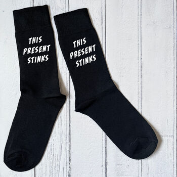 'This Present Stinks' Men's Socks, 2 of 2