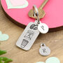 Coffee Lover Gift Pewter Story Keyring, thumbnail 7 of 7