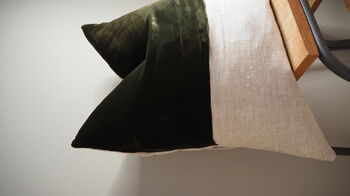Velvet And Linen Scatter Cushion, 12 of 12