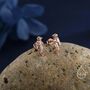 Sterling Silver Tiny Scuba Diver Stud Earrings, thumbnail 5 of 12