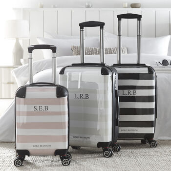 Personalised Suitcase | Sorrento Stripe, 4 of 6