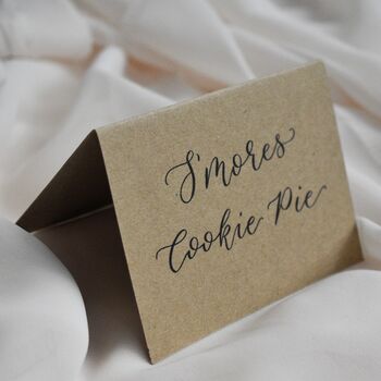 Calligraphy Wedding Buffet Food Cards X Five, 4 of 6