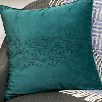 Velvet Periodic Table Cushion, 2 of 5