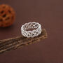Sterling Silver Lace Filigree Band Ring, thumbnail 4 of 12
