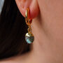 Labradorite Hoop Earrings And Necklace, thumbnail 3 of 11