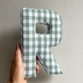 Sage Green Fabric Letters, 6 of 8