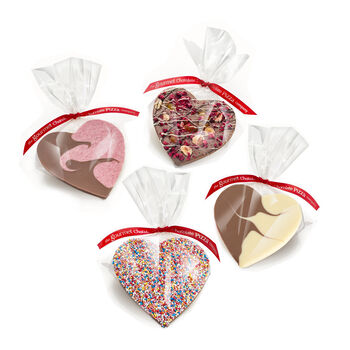 Mixed Four Pack Of Belgian Chocolate Hearts, 2 of 6