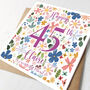 Personalised 45th Birthday Card For Her, thumbnail 2 of 2