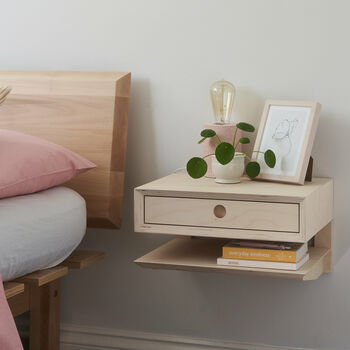 Plywood Floating Bedside Table, 2 of 5