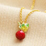 Radish Pendant Necklace In Gold, thumbnail 1 of 4