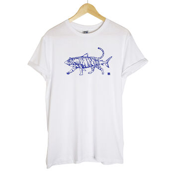 Tiger Shark Unisex T Shirt, 6 of 10
