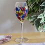 30th Birthday Wine Glass With Floral Design, thumbnail 4 of 9