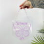 Butterfly Clear Acrylic Banner With Acrylic Chain, thumbnail 1 of 7