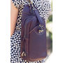 Woman's Leather Backpack Sling Bag, thumbnail 3 of 7