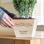 Personalised 5th Anniversary Wood Gift Planter, thumbnail 2 of 4