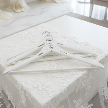 Diamante Embellished Wedding Dress Bridal Party Hanger, 6 of 7