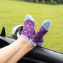 Peace And Retro Purple Women's Trainer Socks Bundle, thumbnail 4 of 7