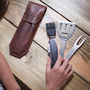 BBQ Tool With Personalised Leather Sleeve, thumbnail 1 of 7