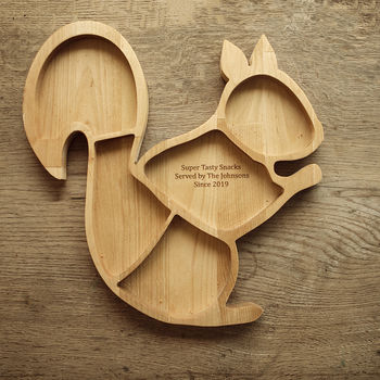 Personalised Serving Squirrel Tray, 2 of 3