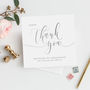 Groomsman Thank You Wedding Card | Silver Effect, thumbnail 1 of 2
