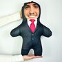 Business Man Black Suit Red Tie Personalised Mini Me® Doll Fun Gift For Him, thumbnail 1 of 5