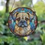 Puggle Stained Glass Effect Suncatcher, thumbnail 5 of 6