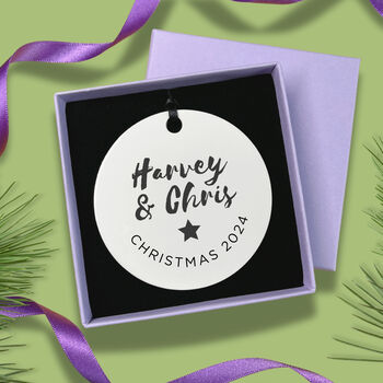 Couple's Christmas Tree Decoration, 3 of 4