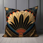 Deco Elegance In Red Art Deco Cushions Design One, thumbnail 6 of 8