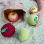 Apple Fruit Crochet Cotton Soft Toy, thumbnail 5 of 10