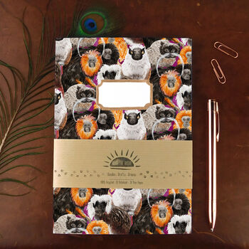 Troop Of Tamarins A5 Lined And Plain Notebook Set, 2 of 8