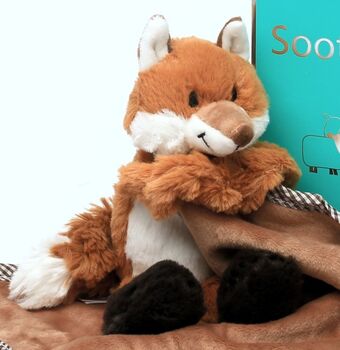 Woodland Fox Baby Toy Comforter, Personalised, 4 of 5