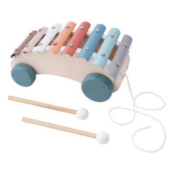 Little Tribe Pull Along Wooden Xylophone Car | Age One+, 3 of 12