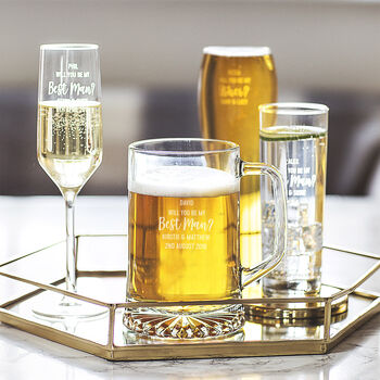 Personalised ‘Will You Be My Best Man?’ Glass, 3 of 10