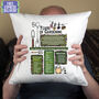 50 Years Of Gardening 50th Birthday Gift Cushion, thumbnail 5 of 7