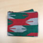 Nepali Dhaka Handwoven Pouch, Fair Trade Red Green, thumbnail 4 of 6