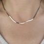 Rose Gold Herringbone Chain Necklace, thumbnail 1 of 3