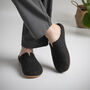 Snug Toes Men's Recycled Polyester Mule Felt Slippers, thumbnail 1 of 4