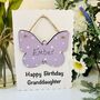 Personalised Granddaughter Butterfly Birthday Card, thumbnail 2 of 8
