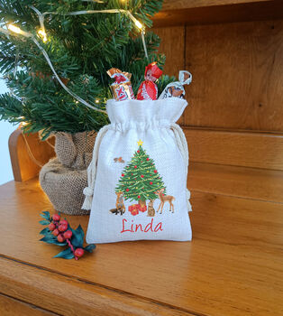 Personalised Woodland Christmas Gift Bag, 4 of 8