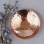 7th Anniversary Copper Trinket Bowl, Medium Hammered, thumbnail 1 of 11