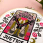 'Justice' Tarot Cross Stitch Kit, thumbnail 3 of 3